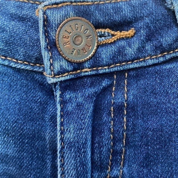 𝅺TRUE Religion Blue Sara Cigarette Jeans Size 26 - Picture 7 of 14
